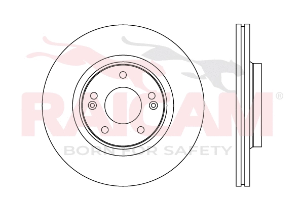 Disque de frein RAICAM RD01583