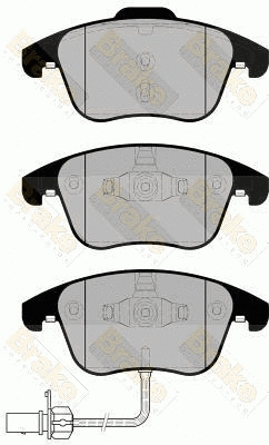 Kit de plaquettes de frein, frein à disque Brake ENGINEERING PA1802