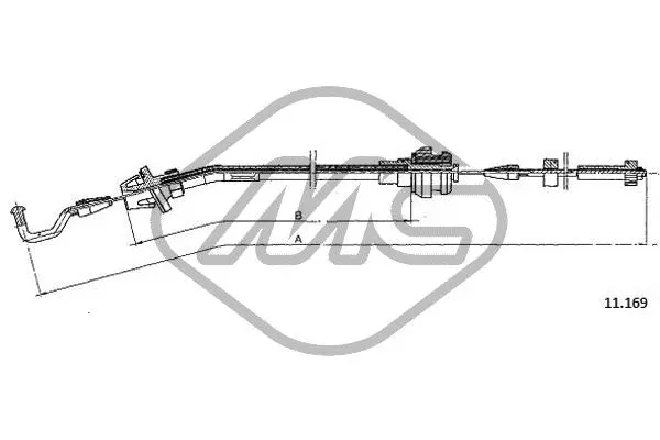 Câble d'accélération Metalcaucho 80679