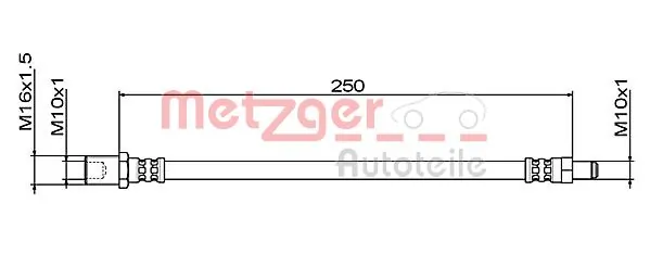 Flexible de frein METZGER 4111496