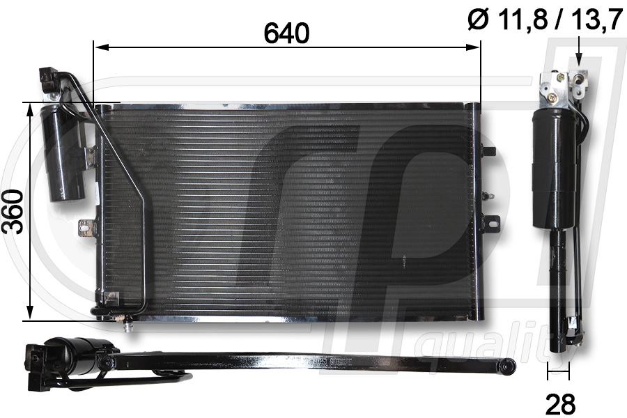 Condenseur, climatisation RPL QUALITY APCDSB5009