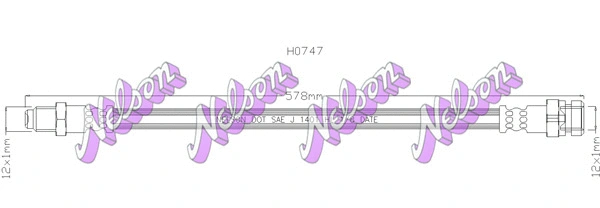 Flexible de frein KAWE H0747