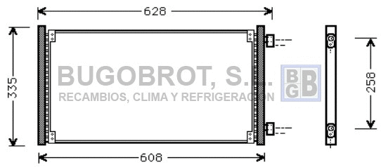 Condenseur, climatisation BUGOBROT 62-FT5213