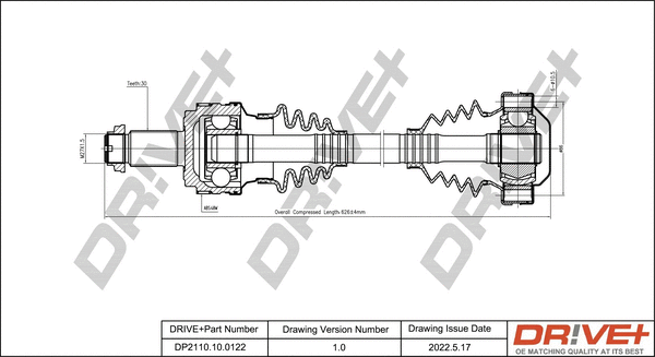 Arbre de transmission Dr!ve+ DP2110.10.0122