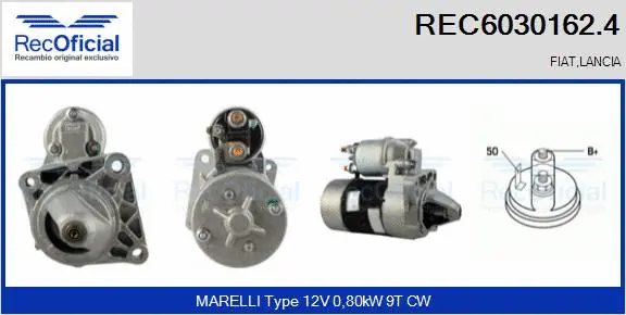 Démarreur RECOFICIAL REC6030162.4