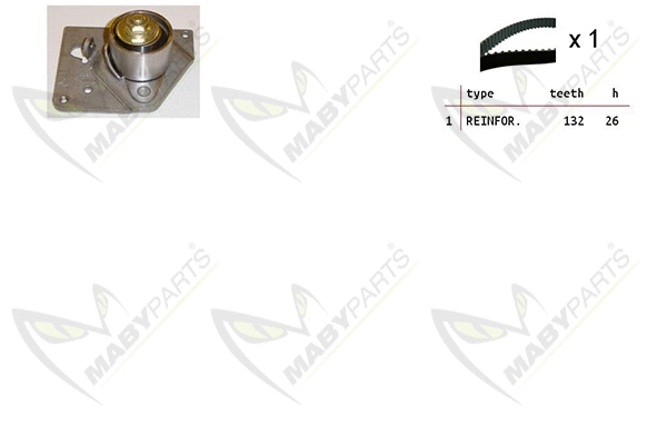 Kit de courroie crantée MABYPARTS OBK010105