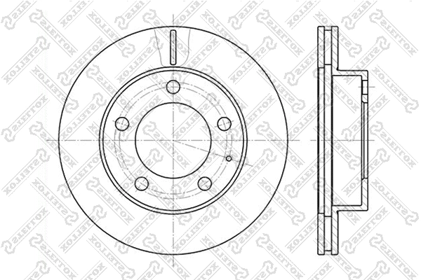 Disque de frein STELLOX 6020-3227V-SX