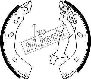 Jeu de mâchoires de frein fri.tech. 1046.214