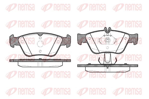 Kit de plaquettes de frein, frein à disque REMSA 0586.10