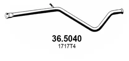 Tuyau d'échappement ASSO 36.5040