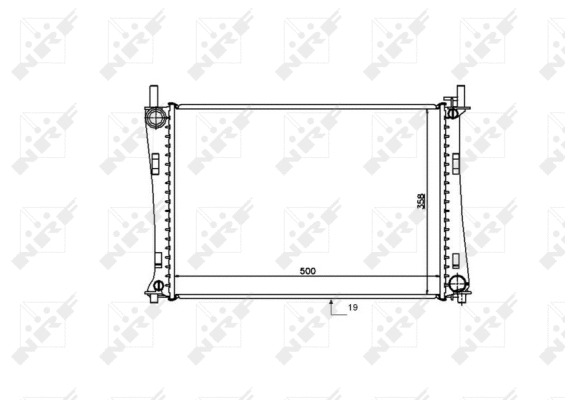 Radiateur, refroidissement du moteur NRF 53740