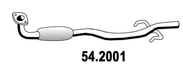Silencieux avant ASSO 54.2001