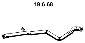 Tuyau d'échappement EBERSPÄCHER 19.6.68