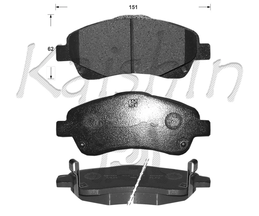 Kit de plaquettes de frein, frein à disque KAISHIN FK2233