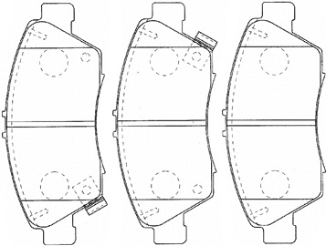 Kit de plaquettes de frein, frein à disque AISIN C1N041