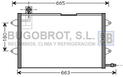 Condenseur, climatisation BUGOBROT 62-VW5146