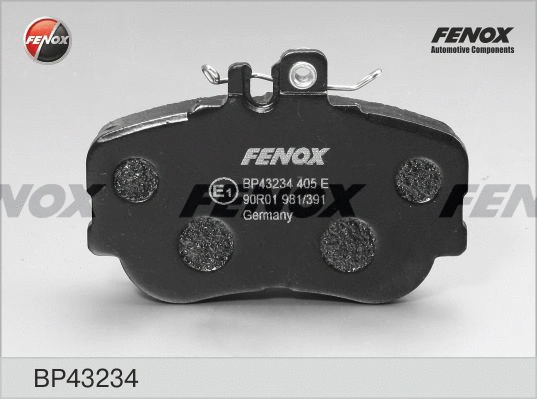 Kit de plaquettes de frein, frein à disque FENOX BP43234