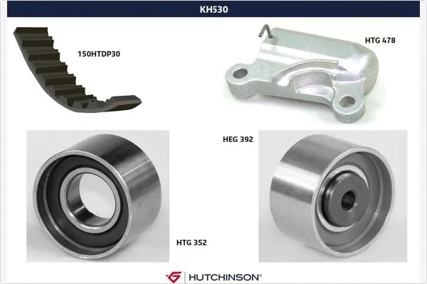 Kit de courroie crantée HUTCHINSON KH 530