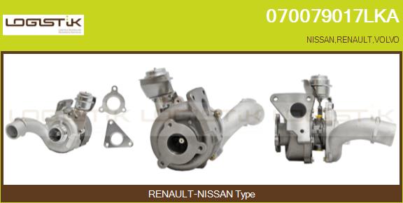 Turbocompresseur, suralimentation LGK 070079017LKA