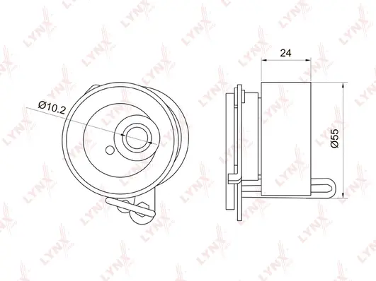 Poulie de tension, courroie crantée LYNXAUTO PB-1019