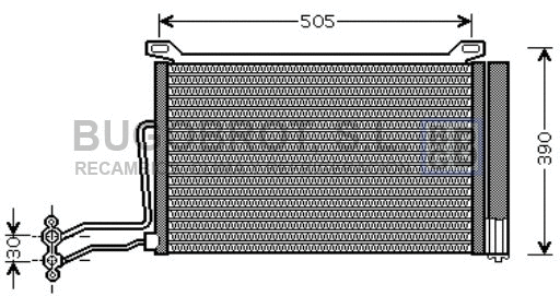 Condenseur, climatisation BUGOBROT 62-BW5264