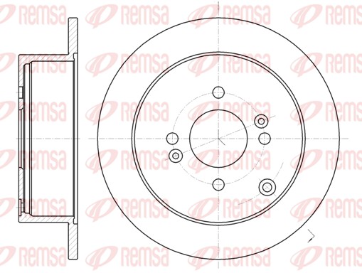 Disque de frein REMSA 61024.00