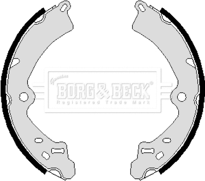 Jeu de mâchoires de frein BORG & BECK BBS6062