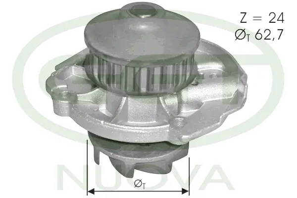 Pompe à eau, refroidissement du moteur GGT PA11277