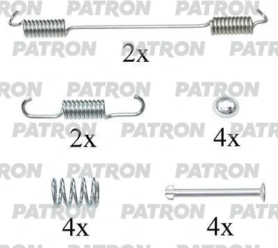 Kit d'accessoires, mâchoire de frein PATRON PSRK0099