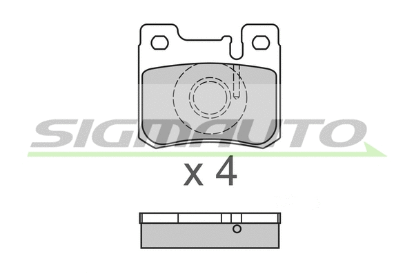 Kit de plaquettes de frein, frein à disque SIGMAUTO SPA631