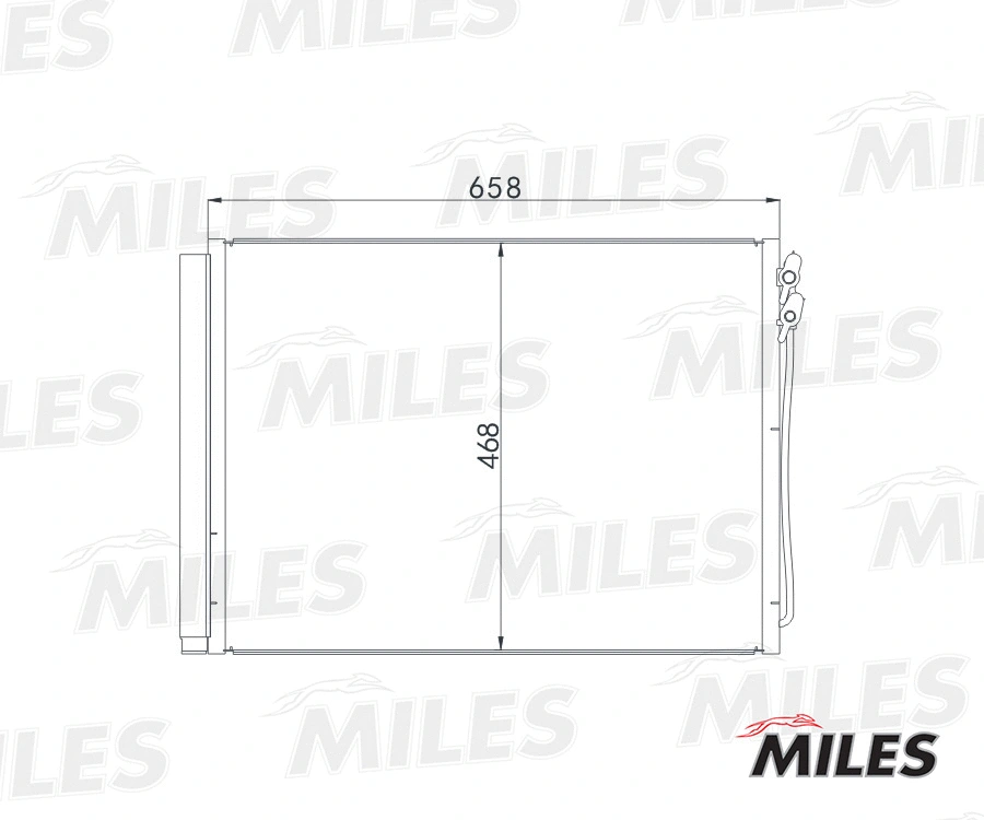 Condenseur, climatisation MILES ACCB060