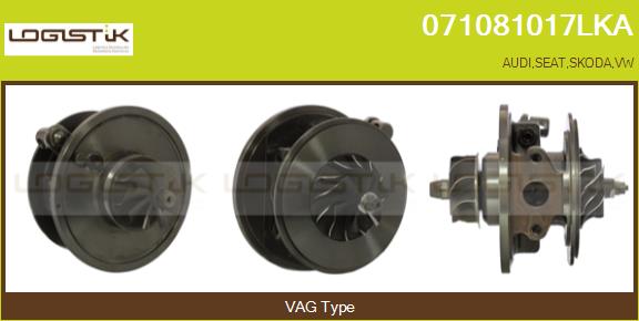 Groupe carter, turbocompresseur LGK 071081017LKA