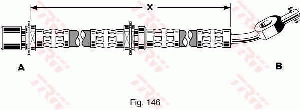 Flexible de frein TRW PHD282