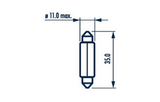 Ampoule, lampe de lecture NARVA 171253000