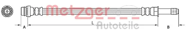 Flexible de frein METZGER 4110797