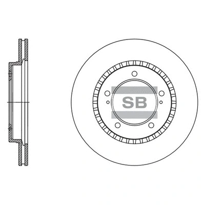 Disque de frein Hi-Q SD4802