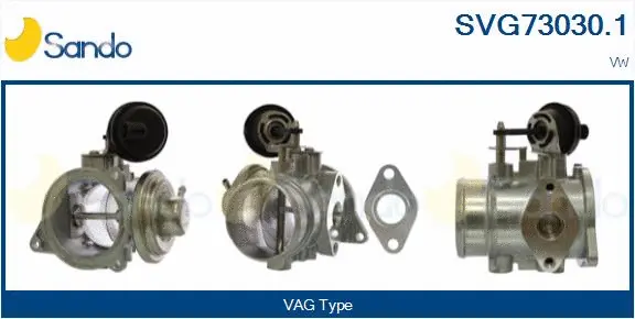 Vanne EGR SANDO SVG73030.1