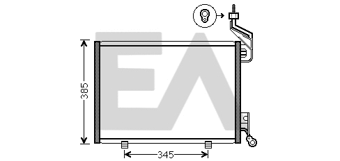 Condenseur, climatisation EACLIMA 30C22025