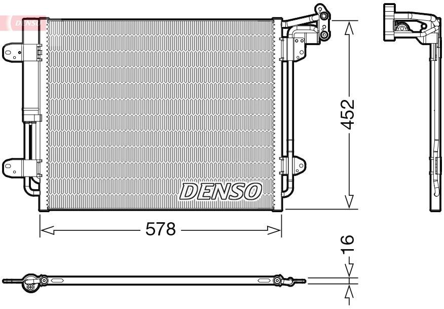 Condenseur, climatisation DENSO DCN32067