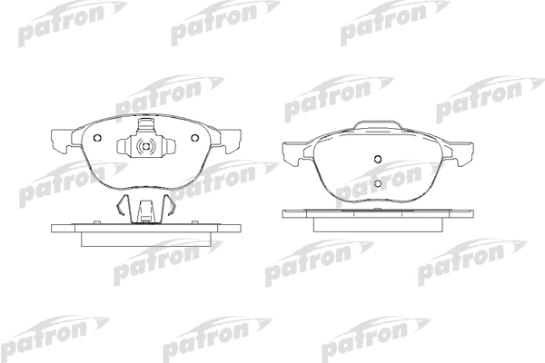 Kit de plaquettes de frein, frein à disque PATRON PBP1594