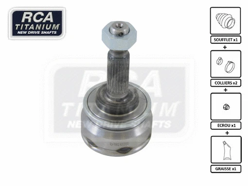Jeu de joints, arbre de transmission RCA FRANCE NI33