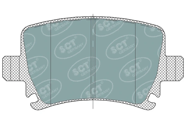 Kit de plaquettes de frein, frein à disque SCT - MANNOL SP 321 PR