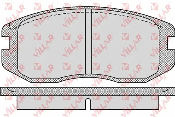 Kit de plaquettes de frein, frein à disque VILLAR 626.0932