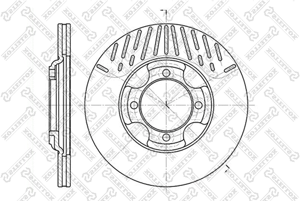 Disque de frein STELLOX 6020-3216V-SX