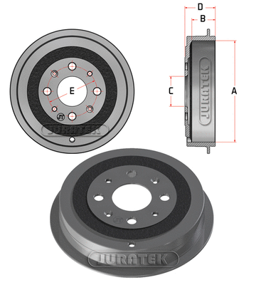Tambour de frein JURATEK JDR025