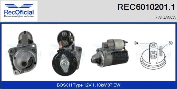 Démarreur RECOFICIAL REC6010201.1