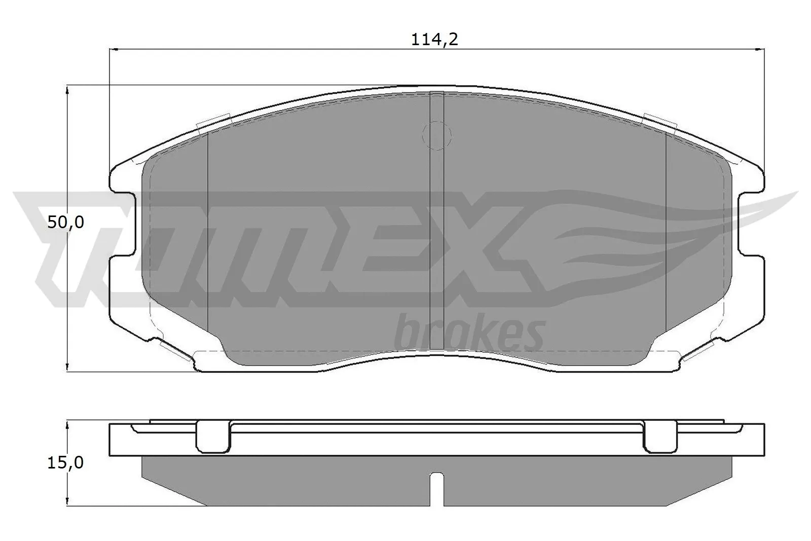 Kit de plaquettes de frein, frein à disque TOMEX Brakes TX 12-91