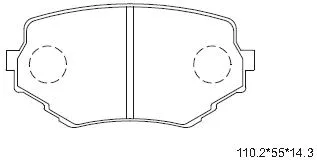 Kit de plaquettes de frein, frein à disque ASIMCO KD3711