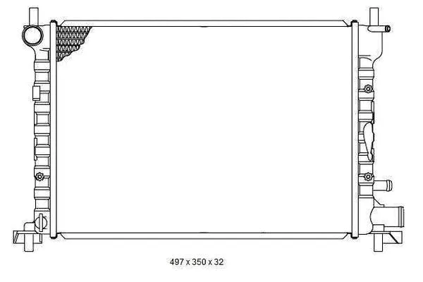 Radiateur, refroidissement du moteur ORDONEZ 2065040