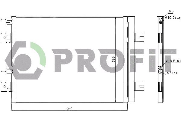 Condenseur, climatisation PROFIT PR 1901C3